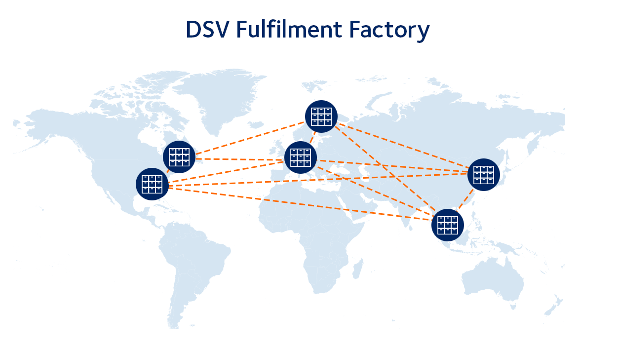 DSV Fulfilment Factory map